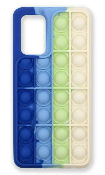 Case silicone 3D Pop It for Samsung A72 SM-A725F / A72 SM-A726F Blue / White