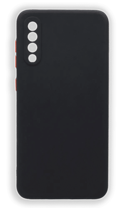 Cover silicone Matte Color Buttons for Samsung A50 A505F/A30s A307F/A50s Black