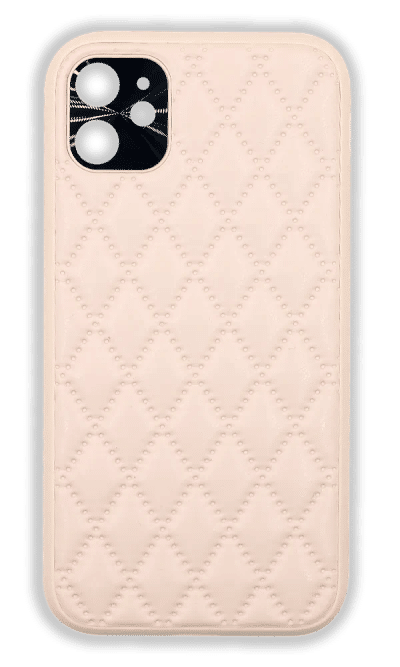 Чохол-накладка Leather Romb для iPhone 11 Pink