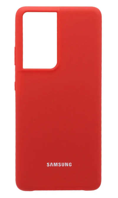 Чохол Silicone Cover для Samsung S21 Ultra SM-G998B Red