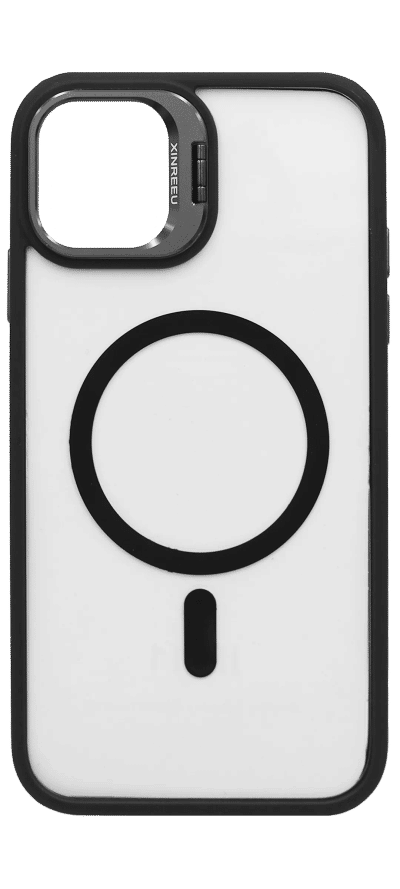 Gloss Camera Stand Magsafe overlay case for iPhone 16 Pro Max Black