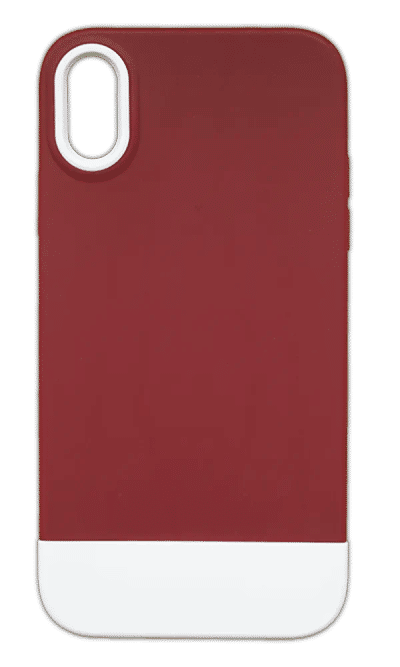 Чохол-накладка Bichromatic для iPhone XR Burgundy/White