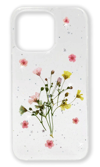 Чохол-накладка 3D Real Little Bouquet для iPhone 13 Pro Transparent