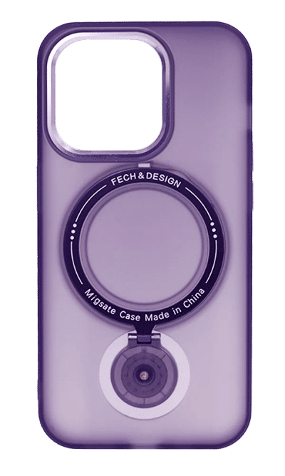 Чохол-накладка Fech Ring Stand для iPhone 15 Pro Violet
