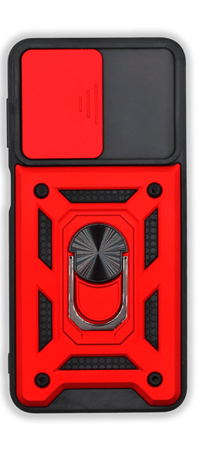 Cover Hybrid CamOff+ Ring for Samsung A15 SM-A155F Red