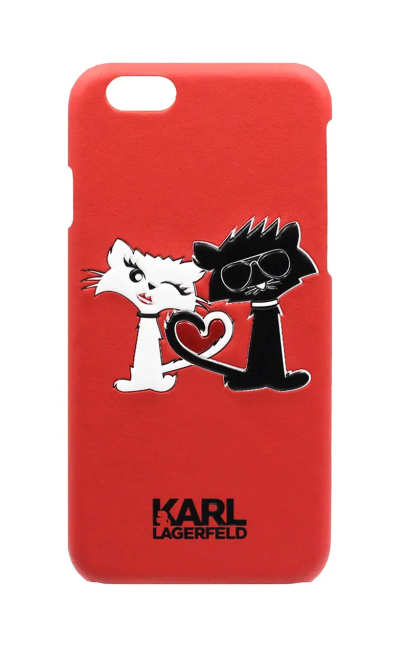 Case-pad Karl Lagerfeld Choupette In Love 1 for iPhone 6 Red (KLHCP6CL1RE)