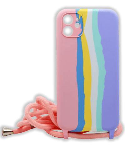 Чохол-накладка App Rainbow Strap для iPhone 11 Pink