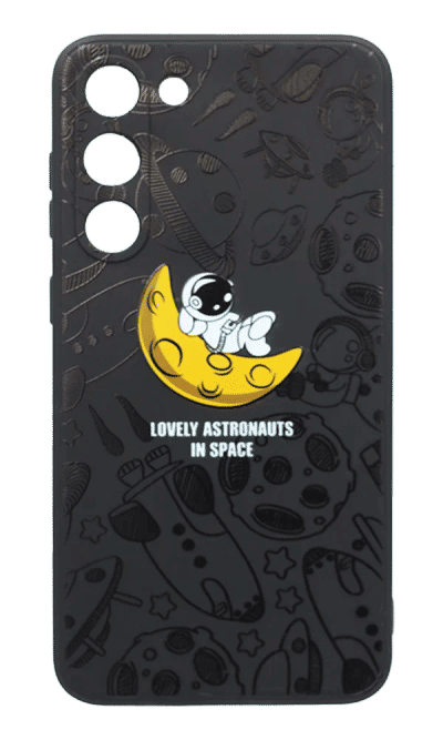 Cover silicone Print for Samsung S23 Plus SM-G916B Black/Cosmo 1