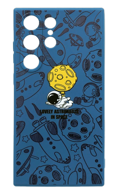 Cover silicone Print for Samsung S23 Ultra SM-G918B Blue/Cosmo 3