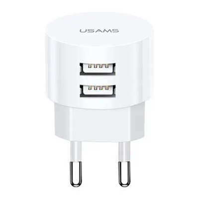 Network Charger 2USB Usams T20 2.1A White