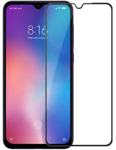 Захисне скло 5D Xiaomi Mi 9 SE Black М.У.