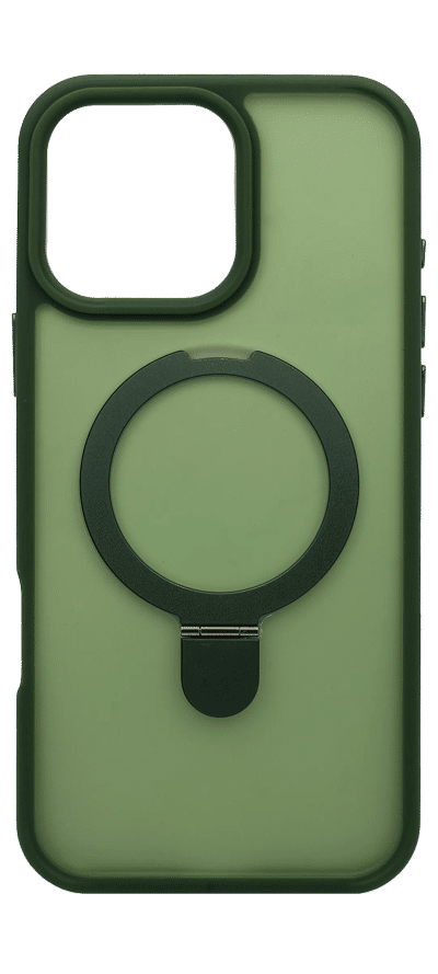 Shadow Matt Magsafe-Stand Case for iPhone 16 Pro Max Green