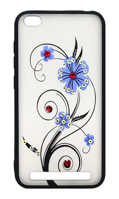 Чохол-накладка Print Mate + Border Silicon для Xiaomi Redmi 5A Blue Flowers