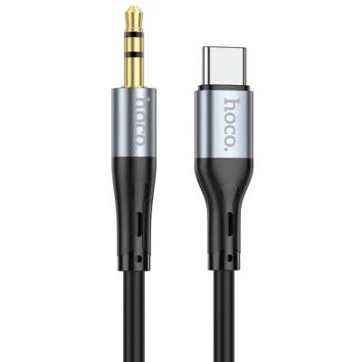 Перехідник Type-C to Male 3.5mm Hoco UPA22 Black