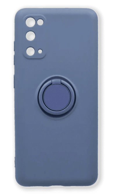 Silicone case Slim + Ring Holder Samsung S20 SM-G980F Blue / Gray