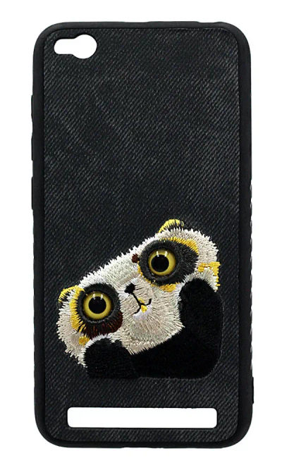 Case-pad Animal Eyes for Xiaomi Redmi 5A Textile Pug Grey