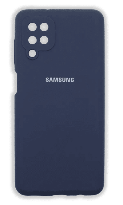 Case Silicone Cover Full Cam Samsung A12 SM-A125F/M12 Dark Blue