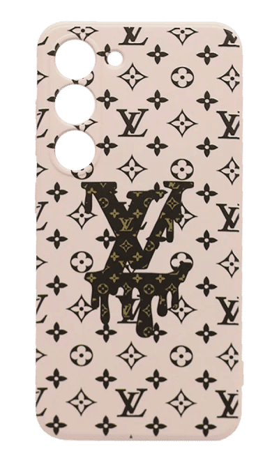 Cover silicone Molan Print for Samsung S23 SM-G911B Pink/Lous vuitton