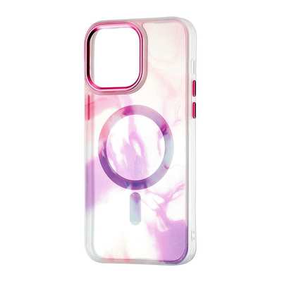Чохол-накладка Watercolor Magsafe для iPhone 15 Purple