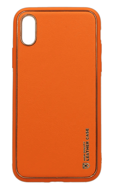 Чохол-накладка HQ Leather Case для iPhone X / XS Orange
