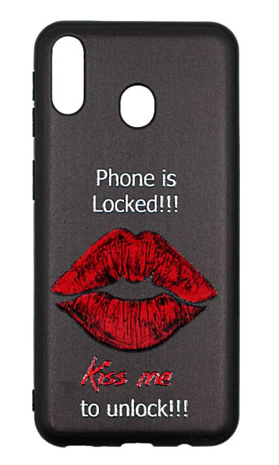 Case-pad Print + Border Silicon for Samsung M20 SM-205F Kiss Me