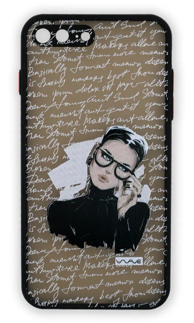 Shadow Matt Bad Teacher case for iPhone 8/7 Plus Black
