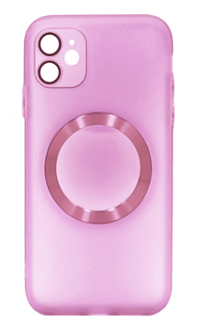 Чохол-накладка Colorfull Ring Window для iPhone 11 Pink