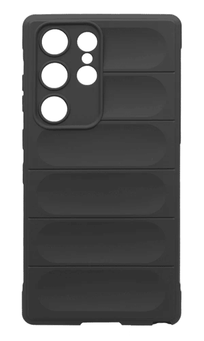 Silicone Rugged case for Samsung S22 Ultra SM-G998B Black