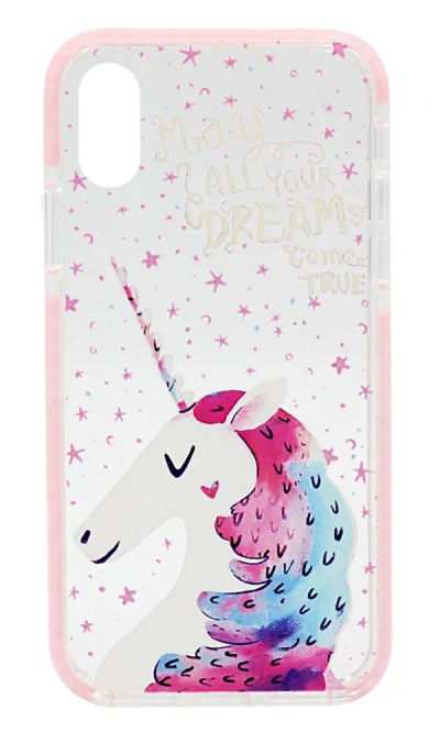 Чохол силіконовий Print Border для iPhone X / XS Unicorn