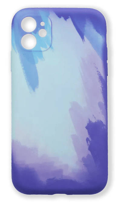Чохол силіконовий Watercolor для iPhone 11 Blue