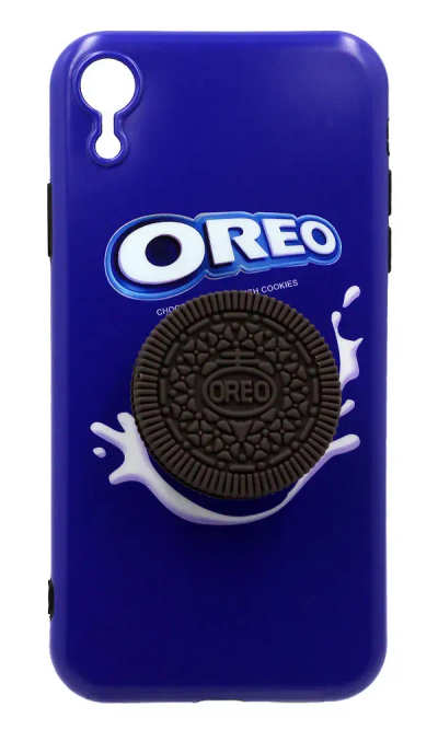 Чохол силіконовий Oreo + PopSocket для iPhone XR Blue
