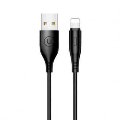 Cable 1m Usams U18 Round lightning Black