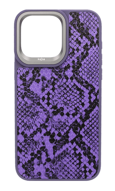 Cover Kajsa Glamorous Snake iPhone 15 Pro Violet