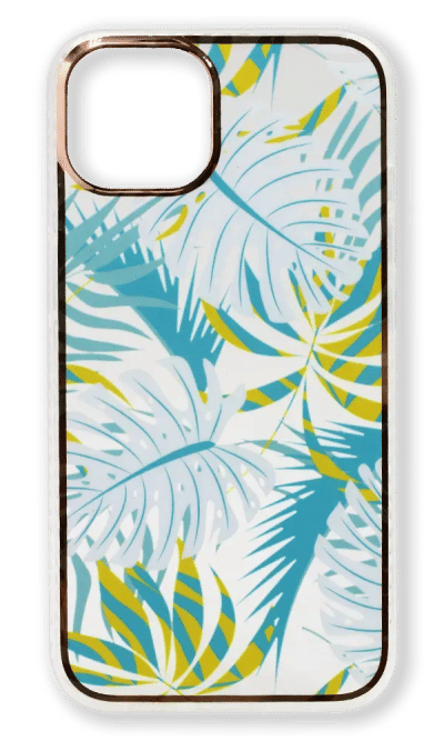 Print Tropic overlay cover for iPhone 14 / 13 Blue