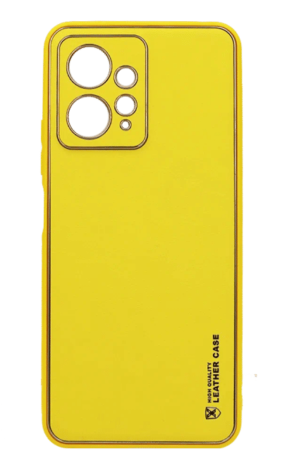 HQ Leather overlay case for Xiaomi Redmi Note 12 Yellow