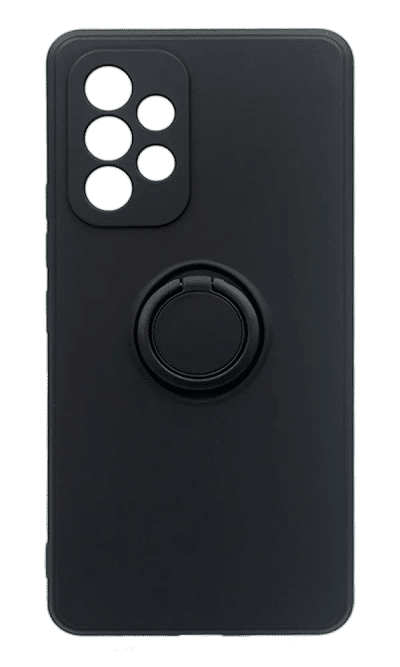 Case silicone Matte Color Buttons + RingHolder Samsung A53 SM-A536F Black