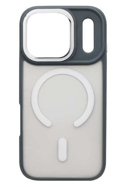 Matt Metal Magsafe Case for iPhone 17 Pro Grey/White
