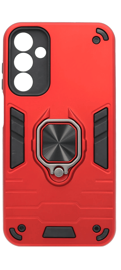 Cover Hybrid + RingHolder for Samsung A15 SM-A155F Red