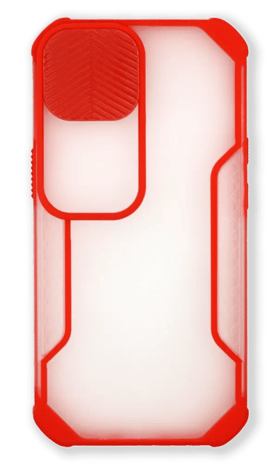 Enchanting OffCam Easy TPU cover for iPhone 14 / 13 Clear/Red