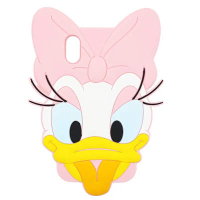 Чохол силіконовий 3D Daisy Face для iPhone X / XS Pink