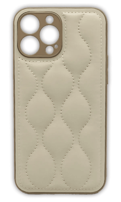 Чохол-накладка Leather Oval для iPhone 14 Pro Max Beige