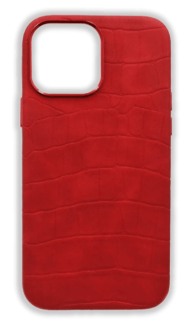 Чохол-накладка Croco Soft Leather для iPhone 14 Pro Red