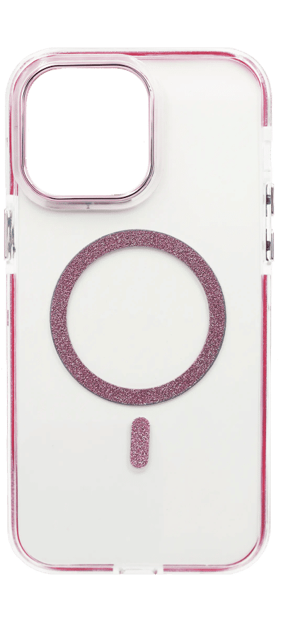 Чохол-накладка WS Magsafe Glitter для iPhone 14 / 13 Pink