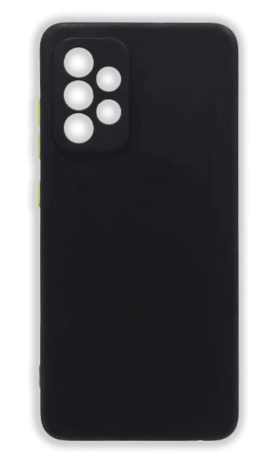 Cover silicone Matte Color Buttons for Samsung A52 SM-A525F/A52 SM-A526F Black