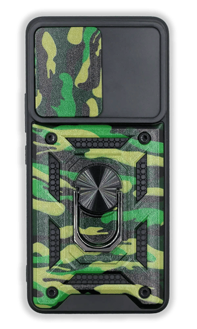 Cover Hybrid CamOff+ Ring for Samsung A33 SM-A336F Army Green