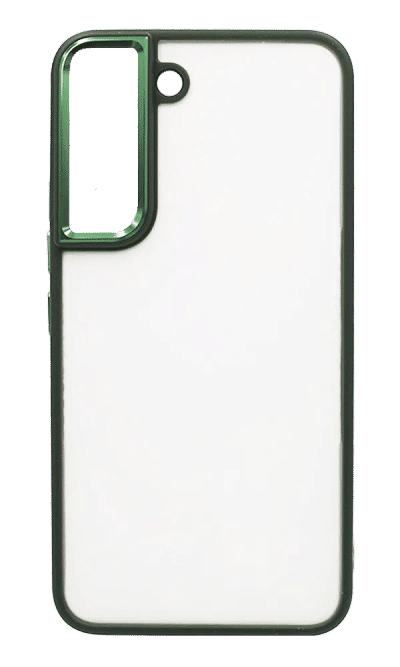 Gloss Metal Buttons cover for Samsung S22 SM-S901B Dark Green