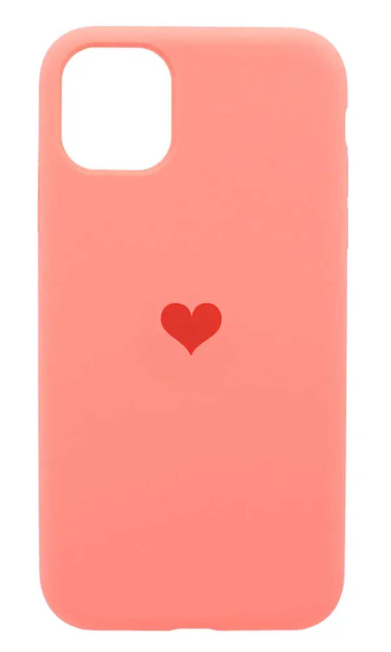 Cover-pad App Heart Case for iPhone Pro Coral 11