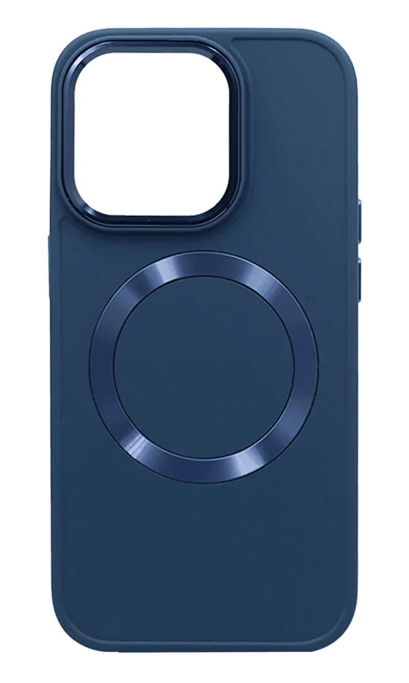 Чохол-накладка Bonbon Metal Buttons Ring для iPhone 14 Pro Blue