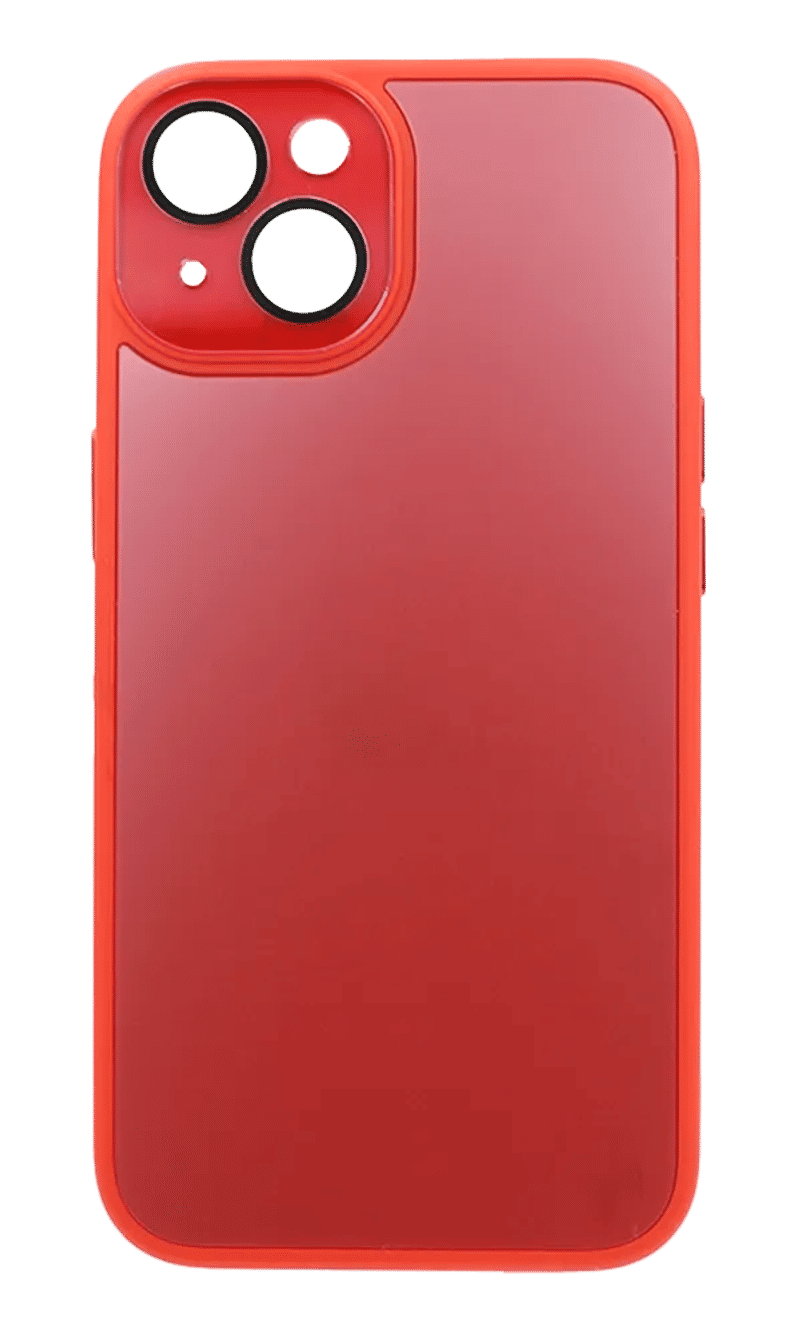 Чохол-накладка Glass Phone Skin Matt для iPhone 14 / 13 Red