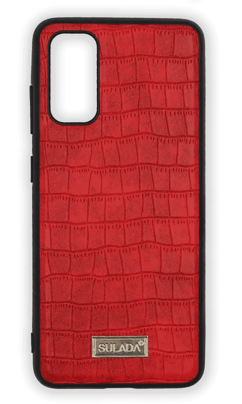 Cover Sulada Crocodile Skin for Samsung S20 Plus SM-G985F Red